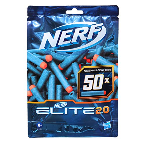 Nerf Elite 2.0, Recharge de 50 fléchettes, compatibles avec Les Blasters Nerf Elite