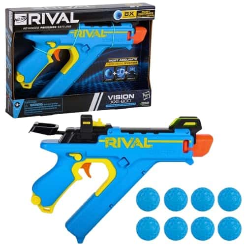 NERF Rival Vision XXII-800 Blaster, système de rivalisation le plus précis, vue réglable, magazine intégré, 8 Rival Accu-Rounds